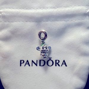 Pandora Disney Cinderella Gus Mouse Enamel Dangle Charm